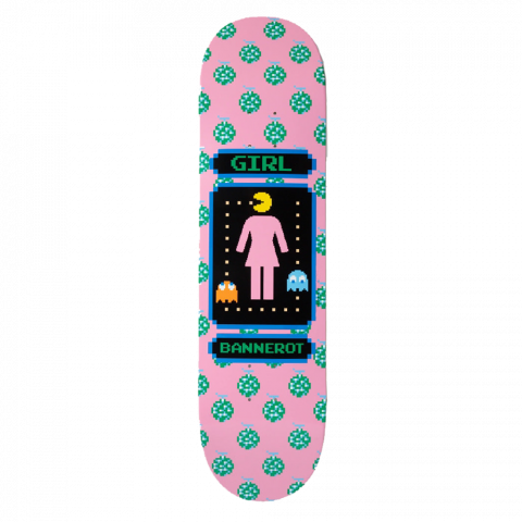 Дека для скейтборда Girl - Bannerot Pac-Man Pink 8.0