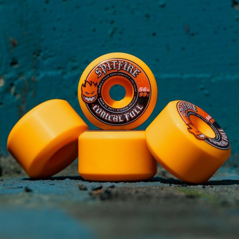Колеса для скейтборда Spitfire F4 Conical Full Orange 99D 56mm Колеса для скейтборда Spitfire F4 Conical Full Orange 99D 56mm