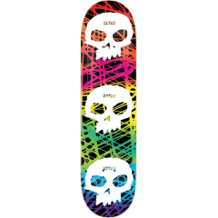 Дека для скейтборда Zero 3 Skull Milticolor 8.0