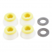 Амортизаторы для скейтборда Bones Medium Set Yellow/White